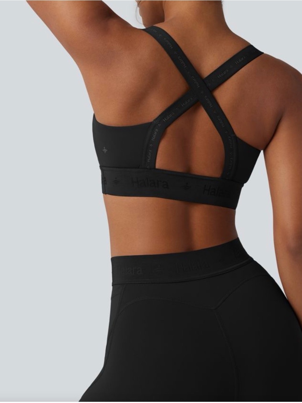 Halara SpeedWave™ Quick Dry Running Sports Bra Black XL